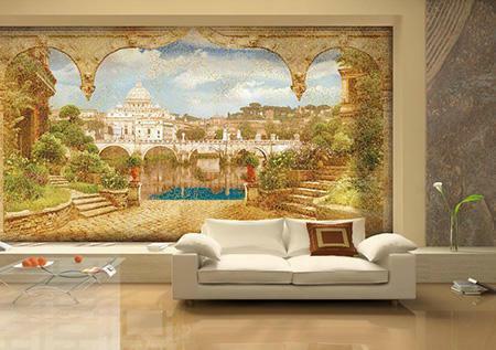 Quickly make the interior unique and varied with the help of frescoes