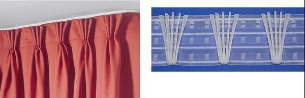Choose the type of folds on the curtains is simple enough