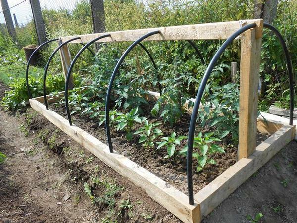 Arcs for the greenhouse can be made of different material