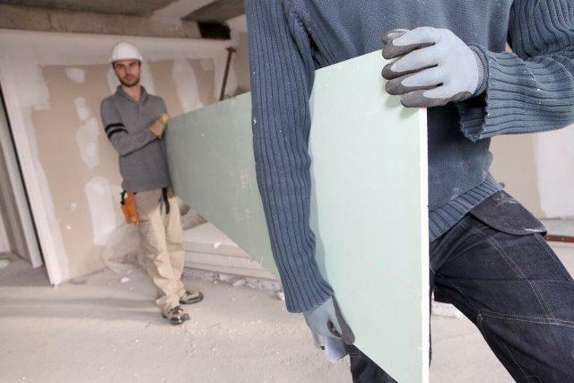 Dimensions of plasterboard wall: sheet thickness, GCR and GVL, plates which are better