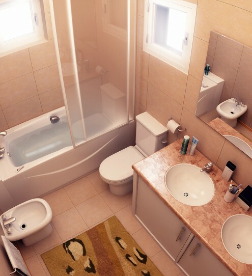 עיצוב חדר אמבטיה קטן