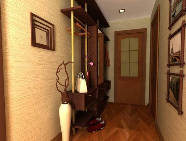 The aesthetic task of the hallway is to psychologically adjust the person to the perception of the interior of the apartment as a whole