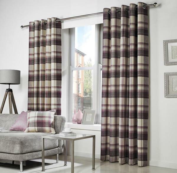 Excellent in the interior in the country style will look curtains in a cell