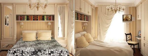 To choose the best interior for a small bedroom, you need to carefully plan every detail in the design
