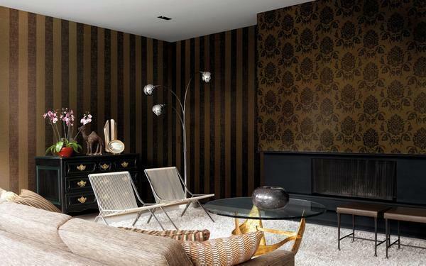 Wallpaper na foto quarto no interior: o design do apartamento, uma bela pegajoso em Khrushchev, adesivos na parede da casa
