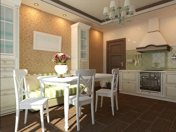 The spacious kitchen is also quite complicated in arrangement