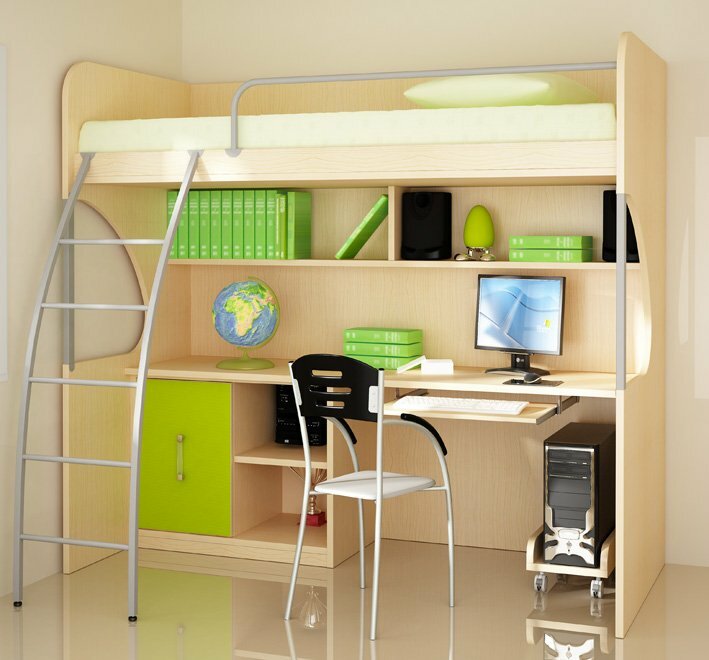 Proiect de design de cameră, un exemplu gata de apartamente de interior pentru un adolescent cu propriile sale mâini