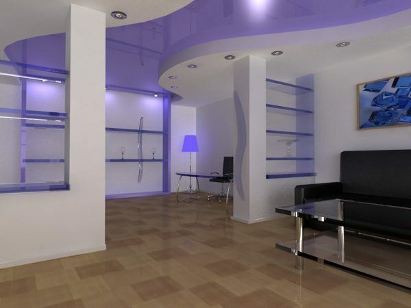 Select the type of stretch ceiling affects the design of the entire premises