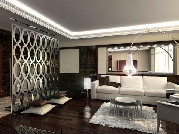 When decorating the interior in dark colors adhere to the rules: dark walls - light furniture