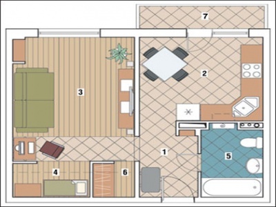 Desain apartemen kecil