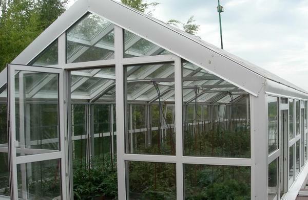 Gradnja rastlinjakov stekla vsi materiali morajo biti s termičnim
