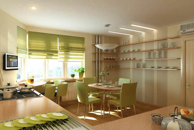 Dizains 1 istabu dzīvoklis: Interjera dizaina studija