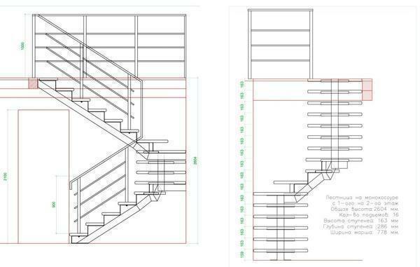 The distance between the stair railings and risers should be correctly maintained