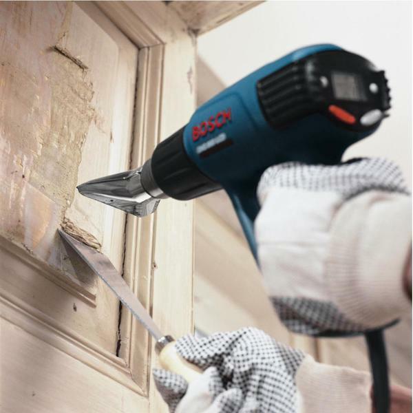 Removing wallpaper with an industrial hair dryer is not a quick but reliable way