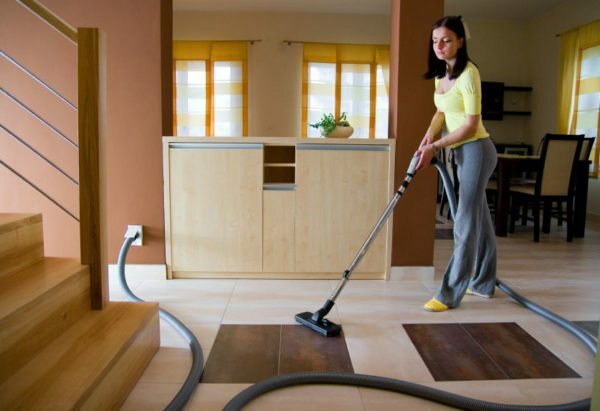 House has central vacuum cleaner makes life easier for housewives.