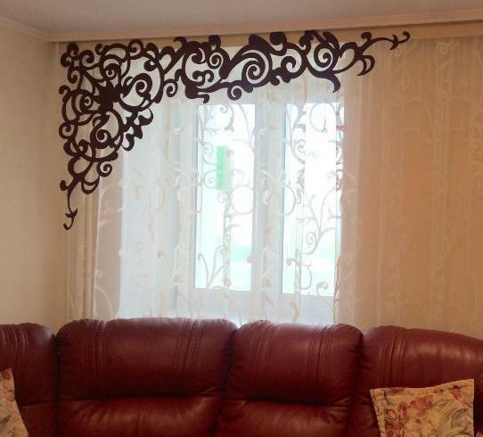 To curtains you can choose the original accessories