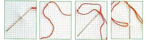 siuvinėjimo pamokos Cross: diagramas ir vaizdo, kaip siuvinėti ir kurti, Atvira klasė, paruoštas nuotrauką