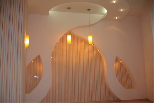 niche décorative avec rétro-éclairage