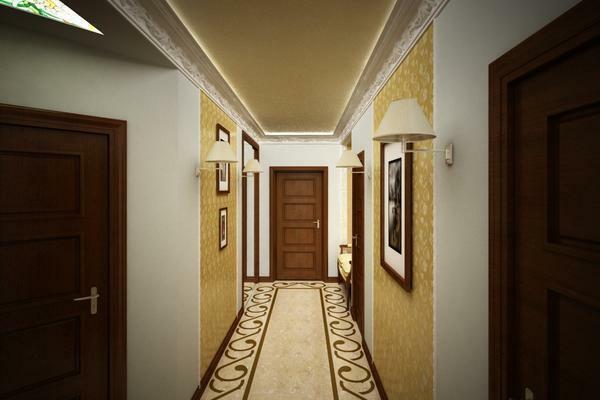With proper decoration of the ceiling and walls, you can achieve a visual increase in space