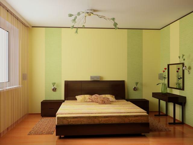 Dizaina tapetes guļamistaba