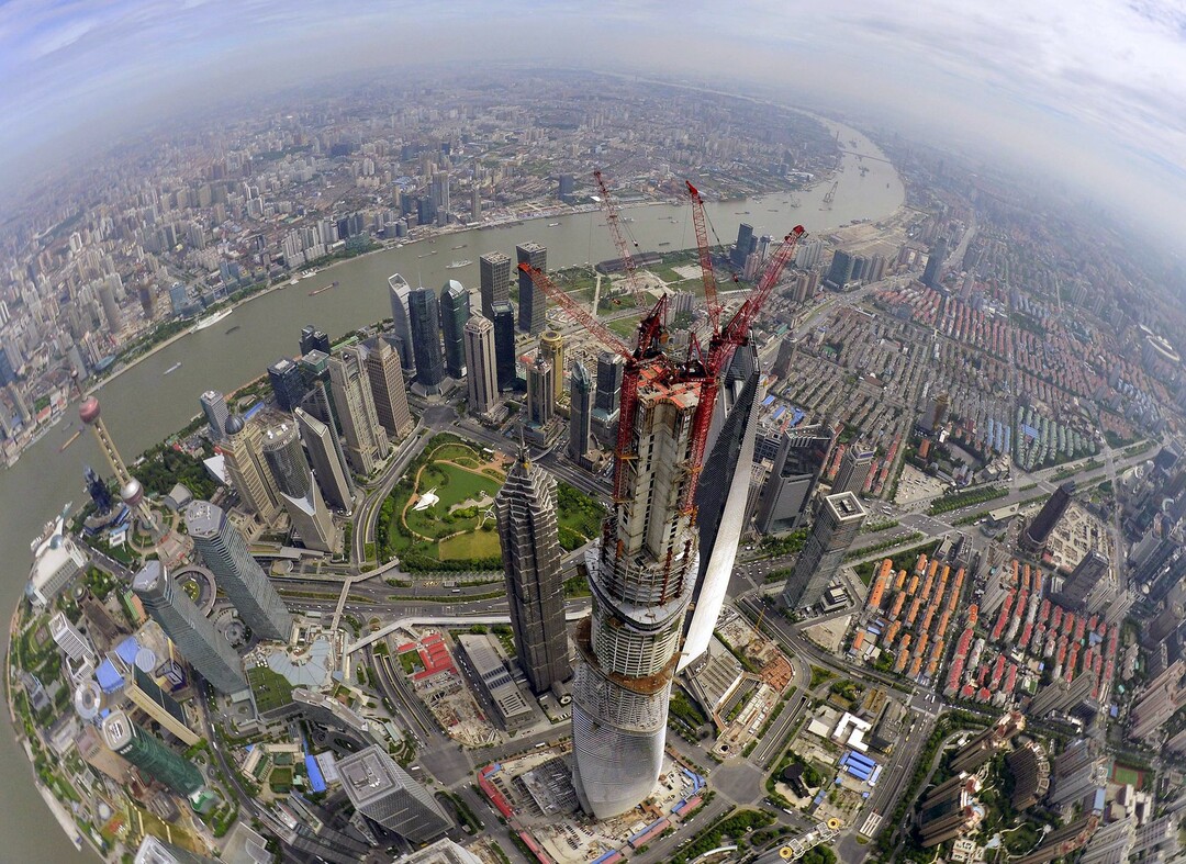 Plac budowy w Szanghaju