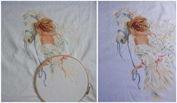 Before you begin to embroider a picture, decide on the layout and prepare all the necessary materials