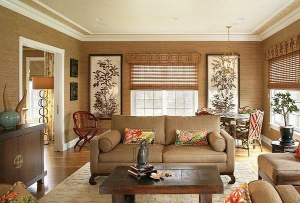 Bambu wallpaper terbuat dari bahan alami, sehingga tidak hanya akan menghiasi interior ruangan Anda, tetapi juga untuk membuatnya lebih ramah lingkungan