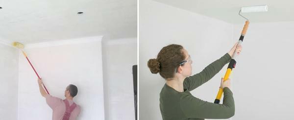 Tavan lateks boya işlemeden önce, astar yüzey kalitesi olmalıdır, böylece astar kurutun