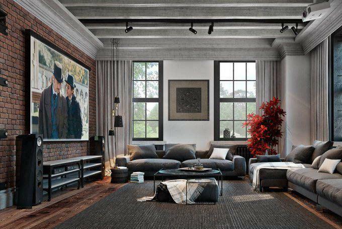 Élet egy loft stílusú: a belső és a helyiség fotók, bútorok tervezés Hruscsov, a világítás egy kis étkező