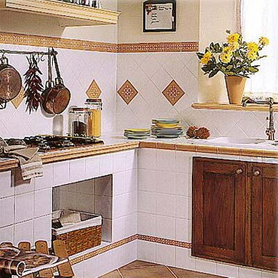 The use of tiles.