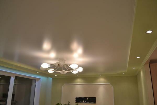Satin ceilings are very popular today, as they are suitable for any interior