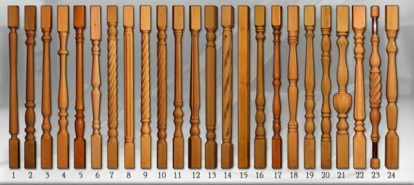 Different forms of balusters