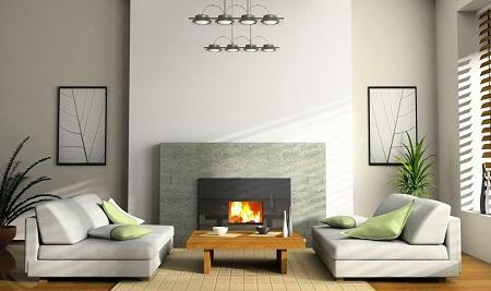 Con la ayuda de la chimenea puede mejorar significativamente la calidad estética de la sala de estar y darle la comodidad