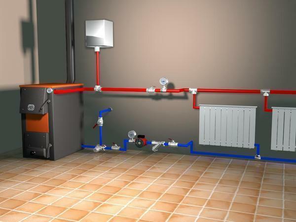Two-pipe heating system is suitable for both large and small houses