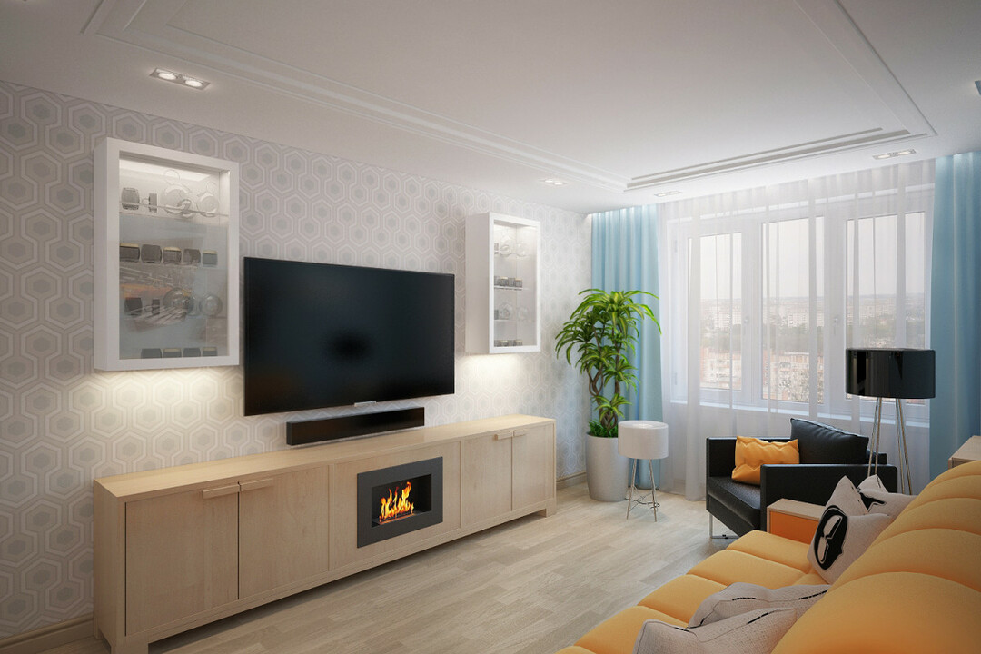 Obývacia izba 14 m²: lacný dizajn, nápady, pre ktoré na internete nenájdete