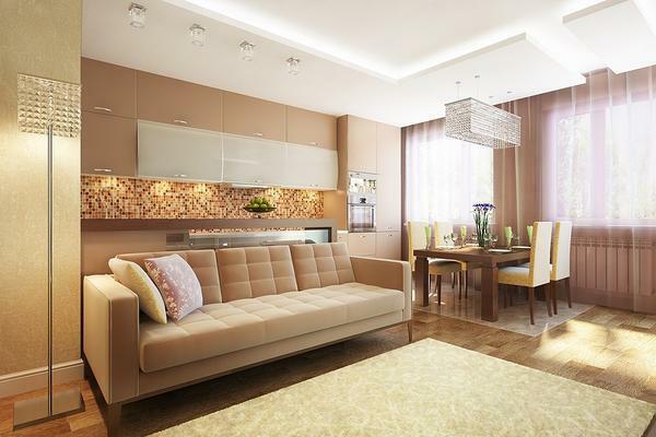 Krásny a svetlý obývacia izba nie je v móde iba na niekoľko rokov, ale môže tiež pridať komfort v prakticky každej domácnosti