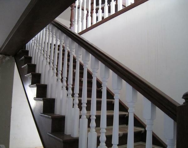 It is better to use balusters made of wood, because they are characterized by ecological compatibility and safety for health