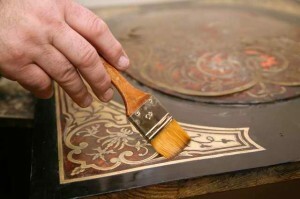 repair of wooden furniture with their hands
