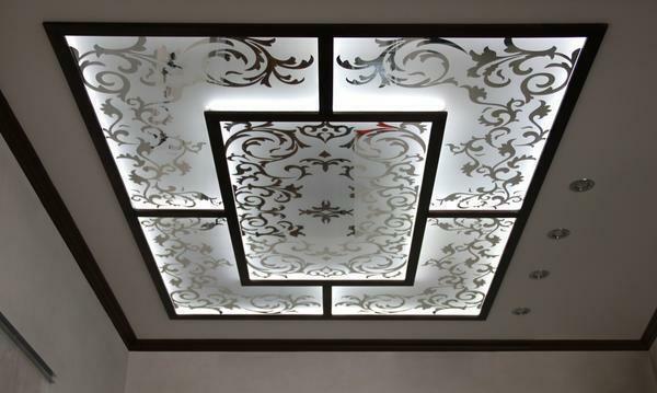 Stained glass ceiling will create a special atmosphere in the room and add comfort