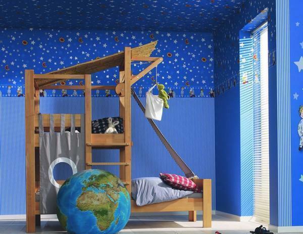 Zaujímavé a ľahko výkonová verzia detská izba dekorácie - tapety s obrazom neba