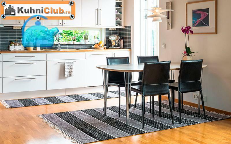 Moquette del pavimento della cucina: tipi, dimensioni, colori (design cucina)
