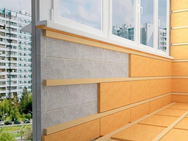 Kada izolacija balkon ili loža unutar ploče mogu biti pogodni za debljine 5 cm