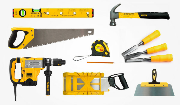 A set of tools for the installation of doors