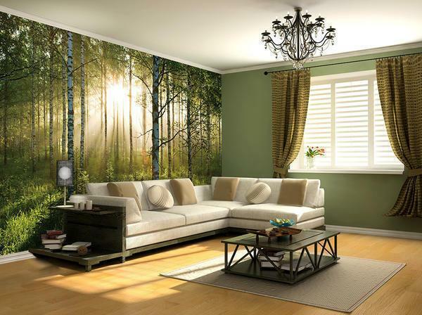 Lovers of outdoor recreation will really like 3D wallpaper of nature in the form of a forest or other landscape