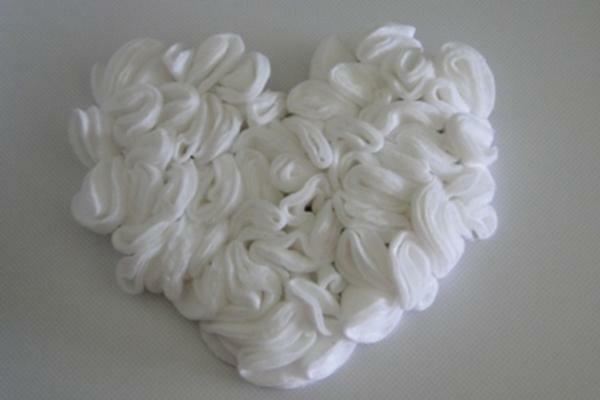 Tee ornament Cotton ketas on väga lihtne - fantaasia, pluss materjalid käepärast