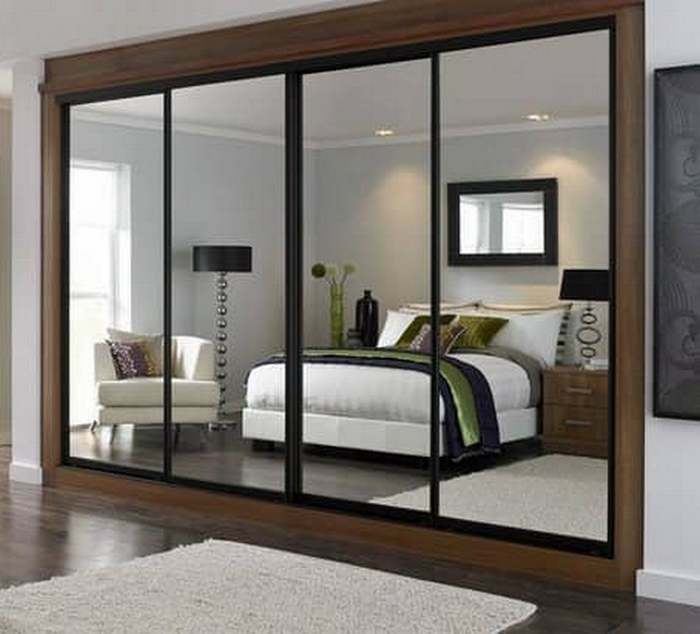 Built-in wardrobes in the bedroom photo: corner with their own hands, interior design, corner bed