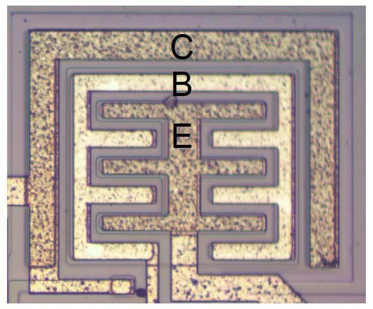Plan transistor