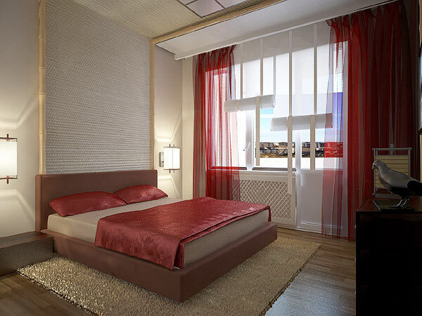 Kambarių miegamasis dizainas