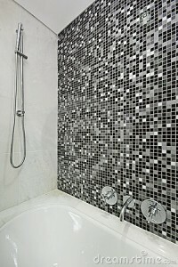 Mosaic v koupelně