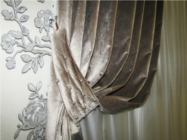 Thick velvet curtains blocking light fine